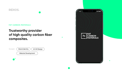 Fat Carbon Materials branding clean design graphic design identity logo minimal ui ux web website