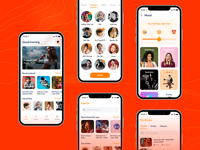 X - music app app design ui uidesign uiux