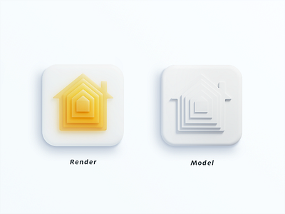 Home Icon 3d color design icon illustration logo ui