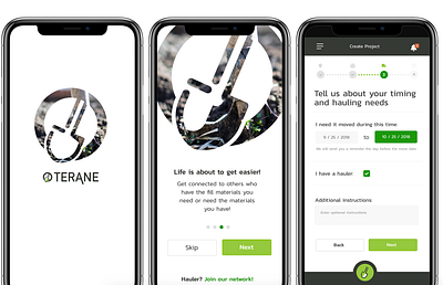 Terane mobile app design mobile ui