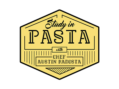 Study in Pasta Event Logo branding design logo