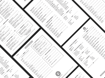 Postmaster Menu Design branding design logo menu design