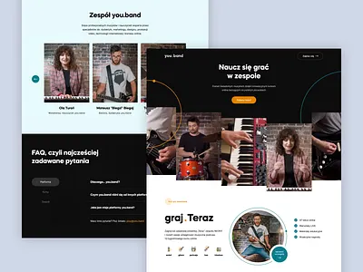 you.band | Website animation branding logo uidesign uxdesign vector web webdesign webflow website website design
