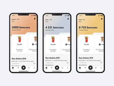 The Gas Station App: Loyality program app gas gas station mobile mobile app ui ux