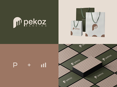 pekoz logo boost branding custom logo design icon identity letter logo logo mark logodesign logos minimalist modern rank