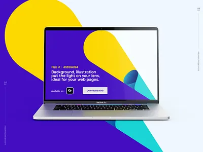 Background illustration put the light on your lens abstract brand design flashy identity illustration lens light minimalist spot ui ux web webdesign