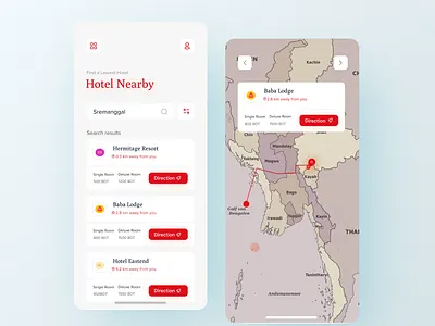 Hotel Finder App Design Concept account management agency business finance android ios app bitcoin money dashboad ui ux blockchain services contact mobile app new trend clean website template mobile app ios android uidesign user experience ux user interface ui