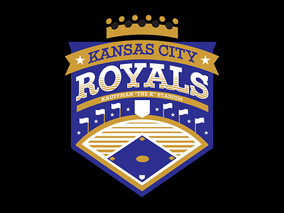 The K badge baseball brand branding illustration kc logo mark royals the k