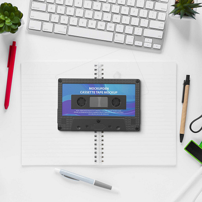 Free Cassette Tape Mockup PSD Template