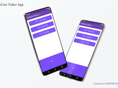 Bitcoin ticker App adobe photoshop adobe xd dart flutter app development graphic design mobile app design mobile app development uidesign uxdesign