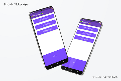 Bitcoin ticker App adobe photoshop adobe xd dart flutter app development graphic design mobile app design mobile app development uidesign uxdesign