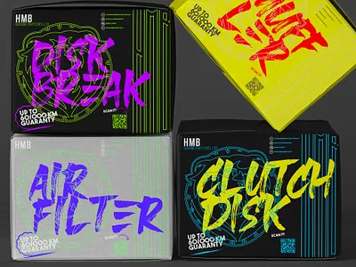 hmb car spare parts packaging design arabic bear logo car lettermark logo neon package design packaging packaging design persian print design space spare parts typogaphy typography