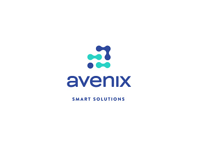 avenix — smart solutions ai brand brand design brand identity branding design flat logo logo design smart solutions technology