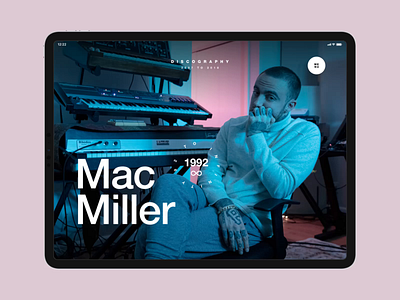 Mac Miller – Prototype aftereffects concept dailyui design ipad ipadprototype product design prototype prototypeanimation ui