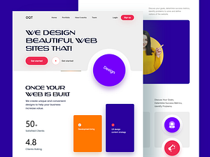 Agency Landing Page by Masud Rana on Dribbble