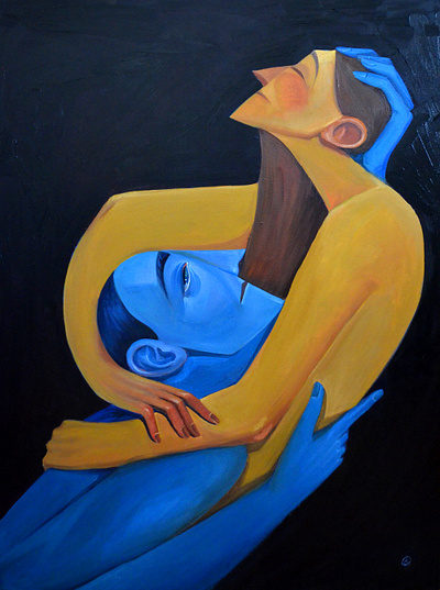 "You Love Me More" Oil Painting art artist artwork characterillustration characters illustration illustration art illustrator love minimal illustration oil painting paint painting