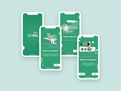 The Rating App - Mobile UI app design mobile ui ux web