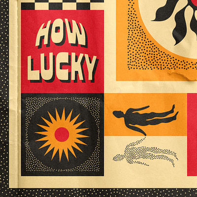 How Lucky apperal branding design graphic design illustration illustrator type typography