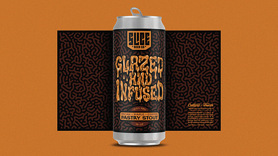 Glazed and Infused badge beer branding brethren craft beer identity illustration lettering packaging typography