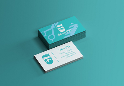 Saloon Business Card Design business business card business card design business cards businesscard logo design name card namecard visit card visiting card design