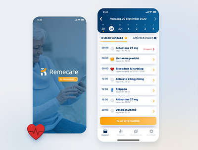 Remedus Care app app appwise x wisemen care design health healthcare ui ux