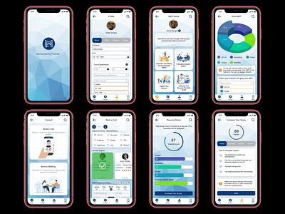 Money Earning Potential capstone consulting fintech app job portal mobile app money resume cv salary sketch ui design ux design worth