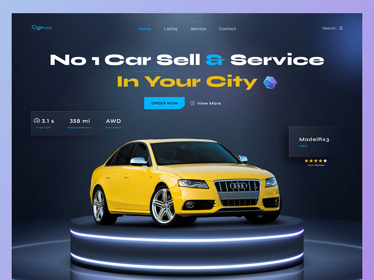 Car Automobile Shop site by Oyolloo on Dribbble