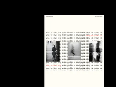 Nothingness design editorial design typogaphy webdesign