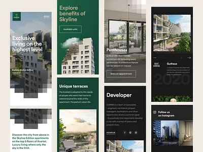Kvartet Skyline Edition (Visual & Motion Design) apartments architecture buildings corwin design developer housing kvartet real estate residentail ui ui design ux ux design web webdesign