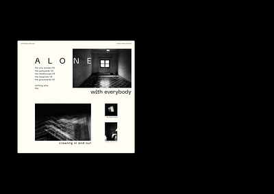 Nothingness design editorial design typogaphy webdesign