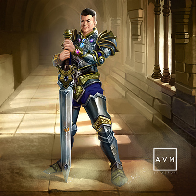 Warrior concept art avm station character design concept art