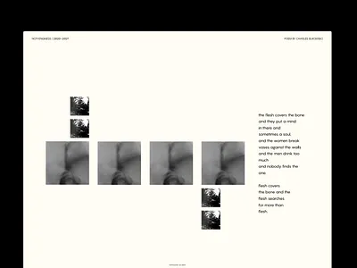 Nothingness design editorial design typogaphy webdesign