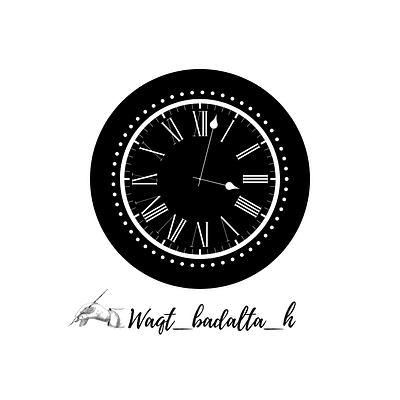 Waqt badalta hai brand design instagram letter logo logo logodesign minimalist logo