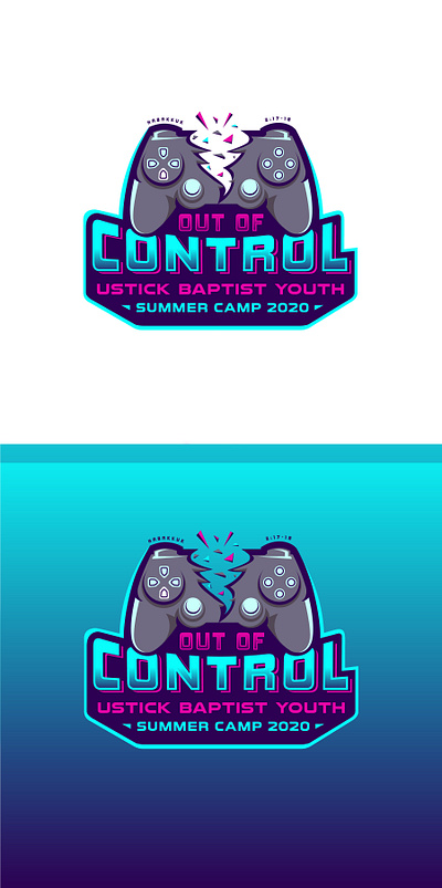 Out of control branding illustration logo vector