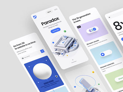 Paradox – Mobile Responsive app design clean framer ios landing page landing page template landingpage minimal mobile design mobiledesign responsive template ui ui design ui template ux ux design uxdesign web design web template