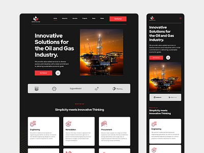 Gecenyi Landing Page UI Dark Mode dark ui darkmode hero landing page mobile responsive