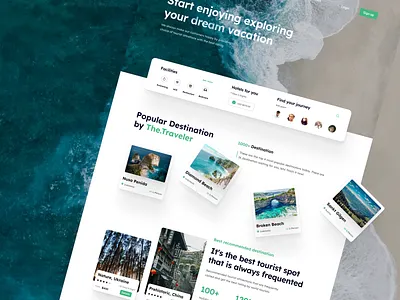 The Traveler design tarvel web design travel trip ui uiux ux web design