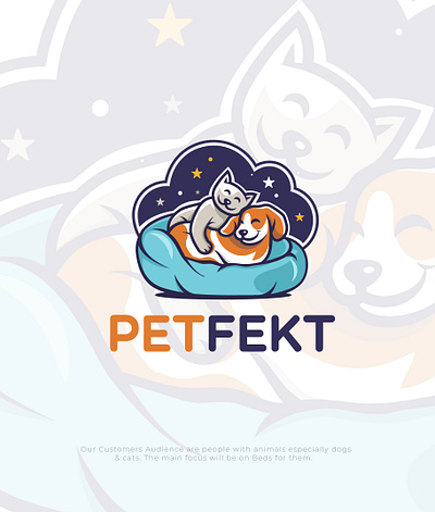 Petfekt branding illustration logo vector