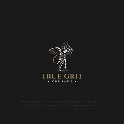 True Grit Crusade branding illustration logo vector