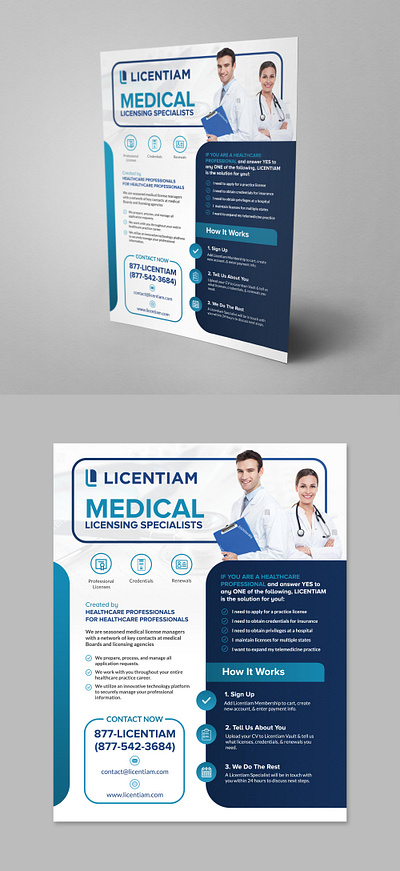 Licentiam flyer design