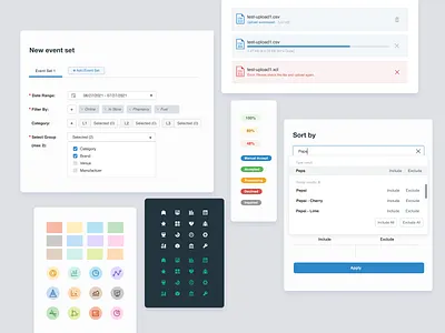 Social Offline Conversion audience forecaste business clean components conversion conversion rate optimization ecommerce event exclude figma filter get count icon set include labels sales forecaste sort by sorting upload file