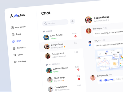 Airplan | Chat chat message oa saas web