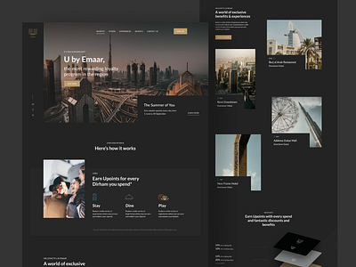 Dark Mode Landing Page UI Design architecture dark dark mode dark theme dark ui design hero landing landing page landing page design layout minimal ui ux web web design website