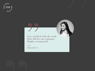 Daily UI Challenge #039 / Testimonials daily 100 challenge daily ui testimonials text ui