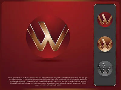 W LOGO 3d logo brand identity colorful logo dribbble flat gdboostwork graphic design minimal modern modern logo typography vector w letter logo
