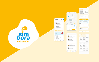 App - Simbora Delivery app app design delivery delivery app design flat minimal ui ux