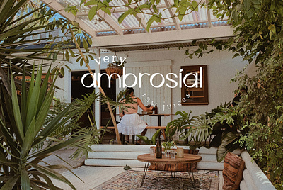 Very Ambrosial Brand Identity art branding clean design graphic design illustration illustrator logo typography website