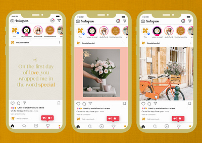 The Petal Market Social Media art branding design graphic design illustration illustrator instagram post logo minimal photography socialmediapost vector