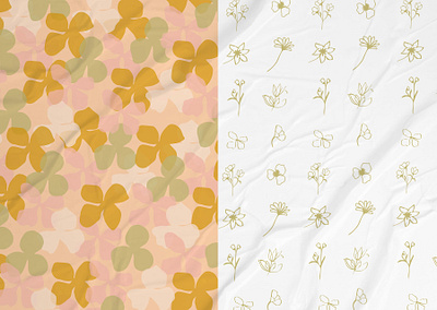 The Petal Market Patterns art branding clean design flowers illustration graphic design illustration illustrator logo minimal patterns