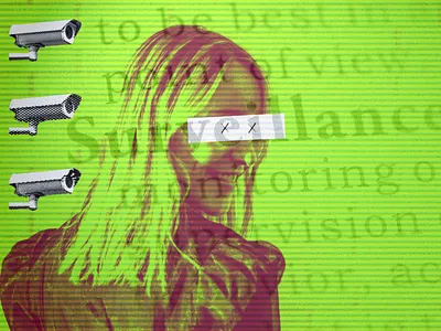 Surveillance Concept article blog design canva canva template cover art cover design for sale illustration photo